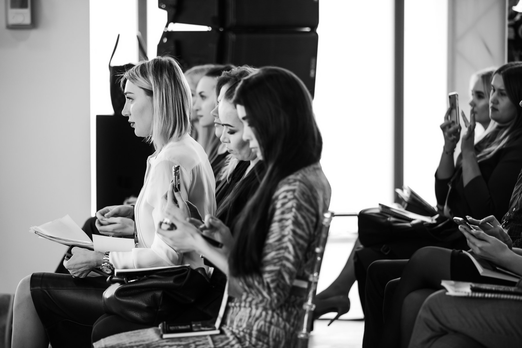 Beauty professionals in the audience at Global Clients Day in Moscow